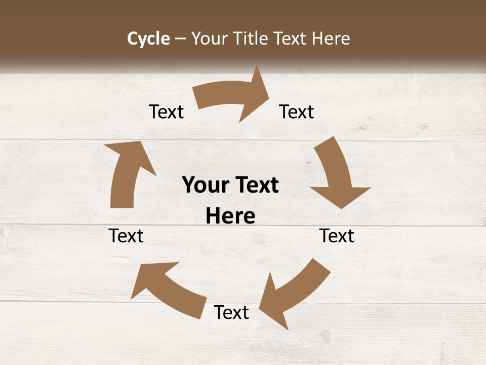 A Cup Of Coffee On A Wooden Table PowerPoint Template