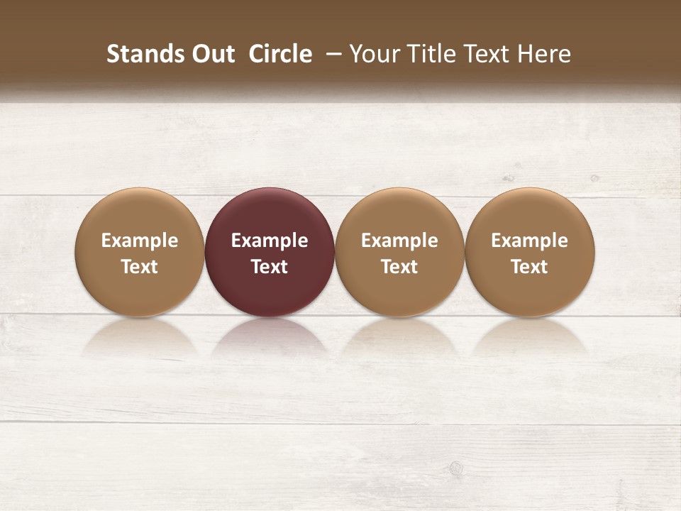 A Cup Of Coffee On A Wooden Table PowerPoint Template