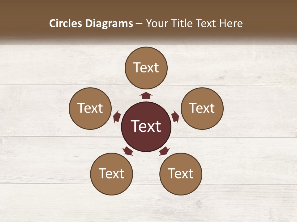 A Cup Of Coffee On A Wooden Table PowerPoint Template