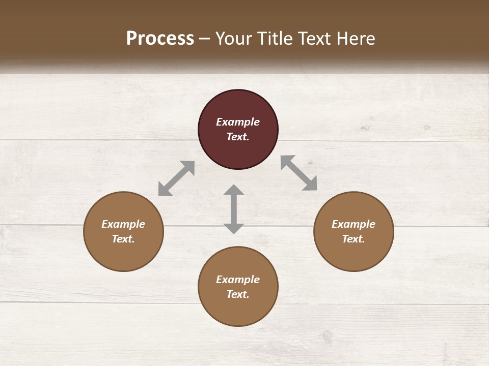 A Cup Of Coffee On A Wooden Table PowerPoint Template