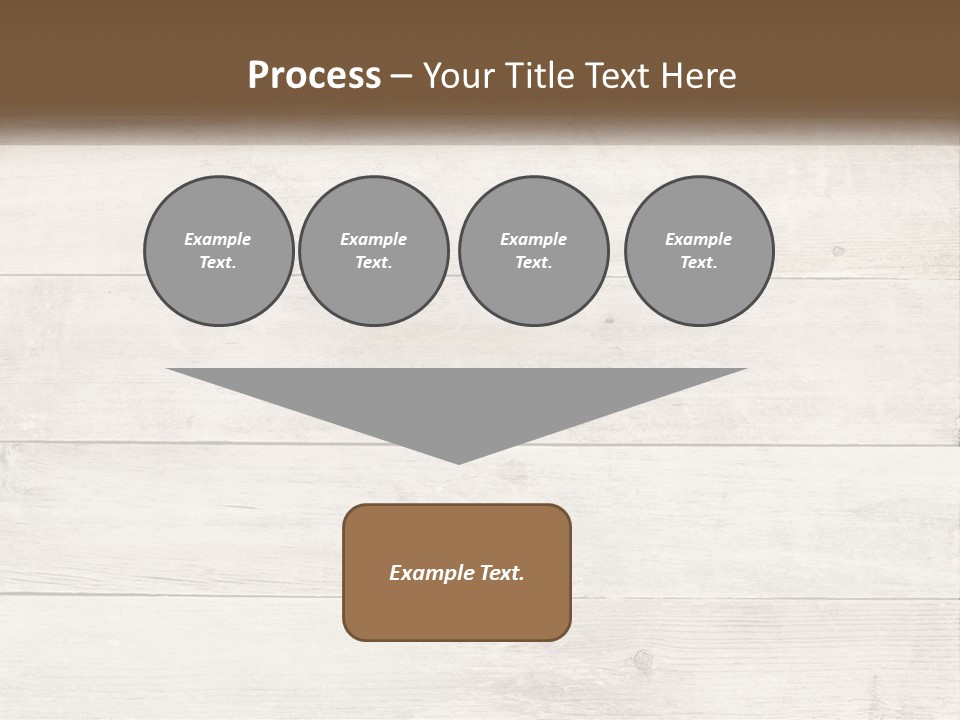 A Cup Of Coffee On A Wooden Table PowerPoint Template