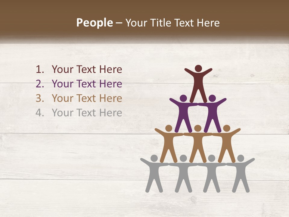 A Cup Of Coffee On A Wooden Table PowerPoint Template