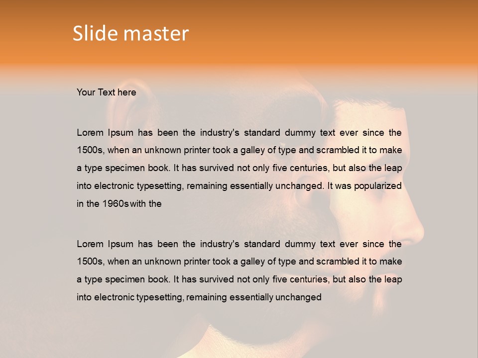 A Couple Of Men With Different Facial Expressions PowerPoint Template