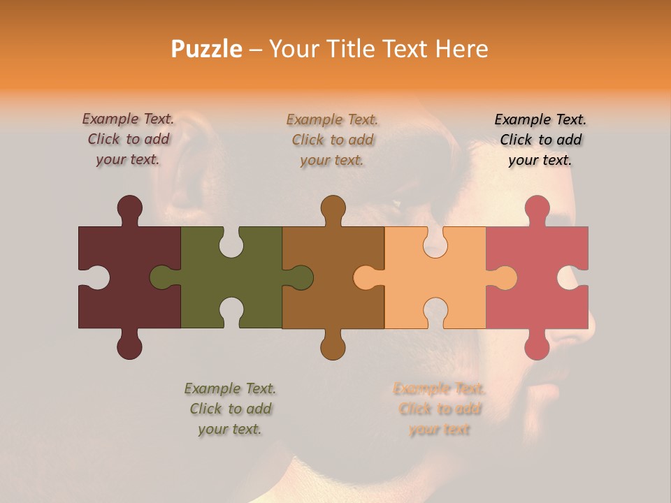 A Couple Of Men With Different Facial Expressions PowerPoint Template