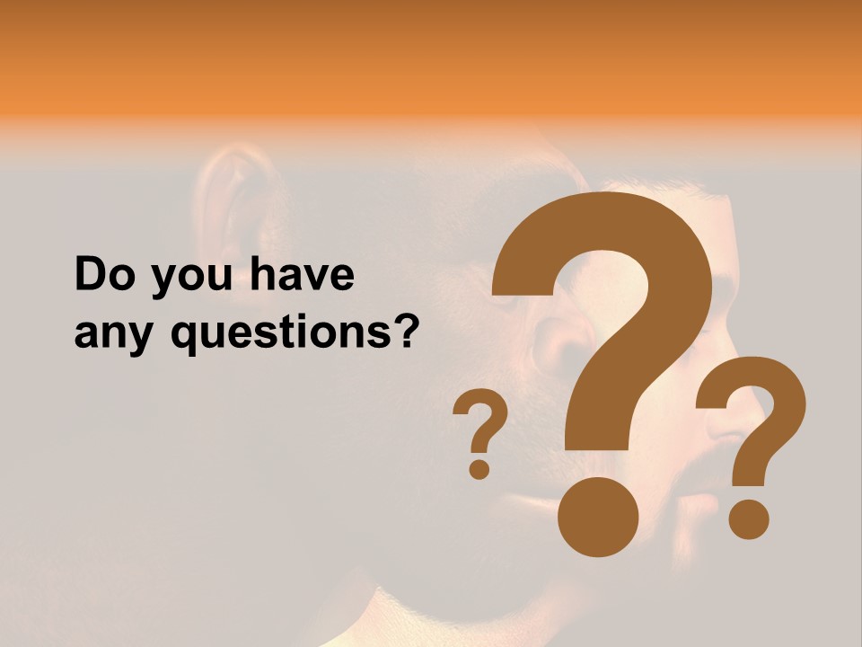 A Couple Of Men With Different Facial Expressions PowerPoint Template