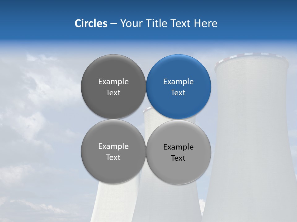 A Power Plant With Smoke Coming Out Of It PowerPoint Template