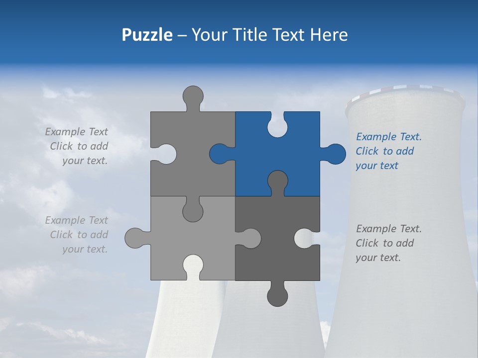 A Power Plant With Smoke Coming Out Of It PowerPoint Template