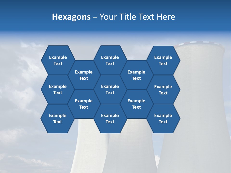 A Power Plant With Smoke Coming Out Of It PowerPoint Template