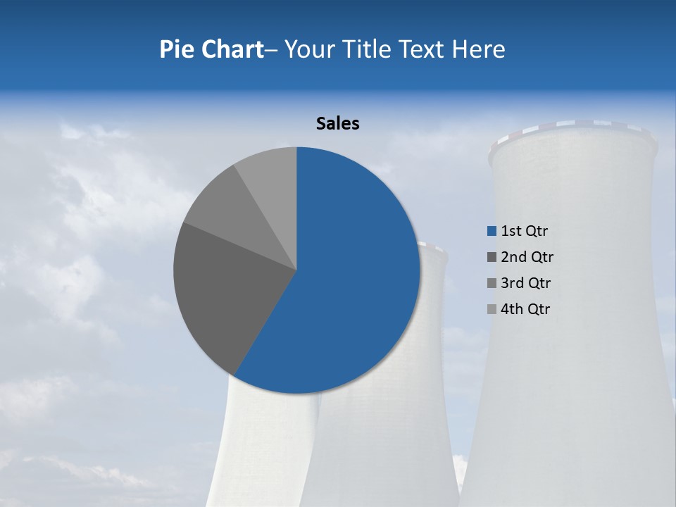 A Power Plant With Smoke Coming Out Of It PowerPoint Template