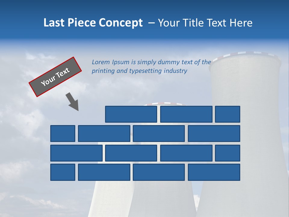A Power Plant With Smoke Coming Out Of It PowerPoint Template