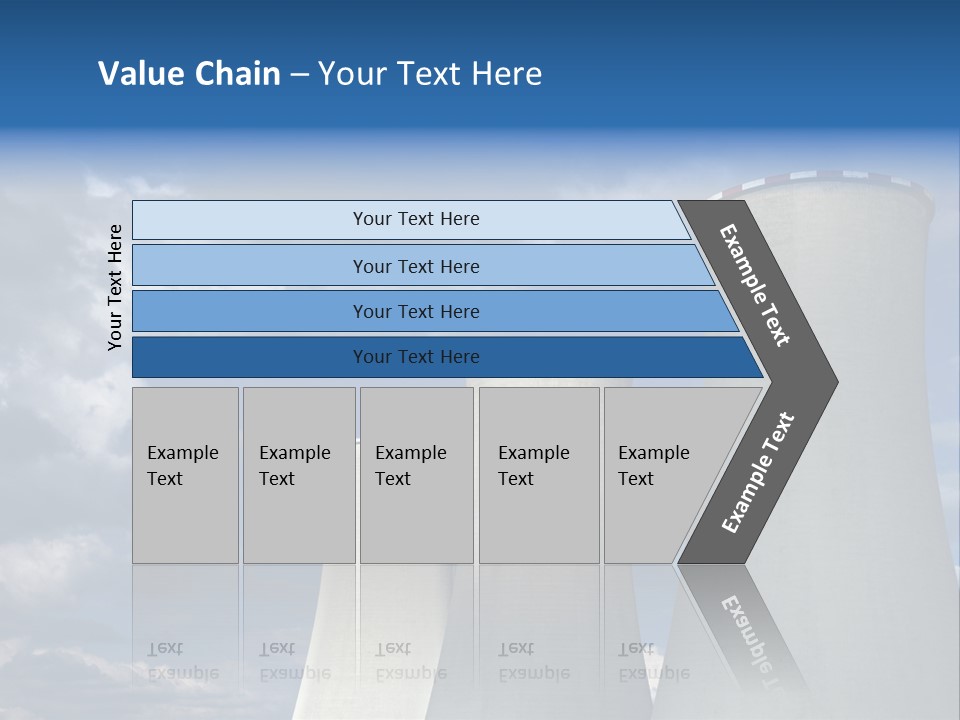 A Power Plant With Smoke Coming Out Of It PowerPoint Template