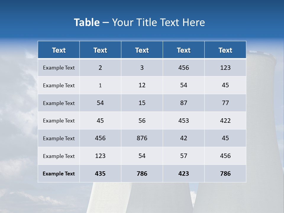 A Power Plant With Smoke Coming Out Of It PowerPoint Template