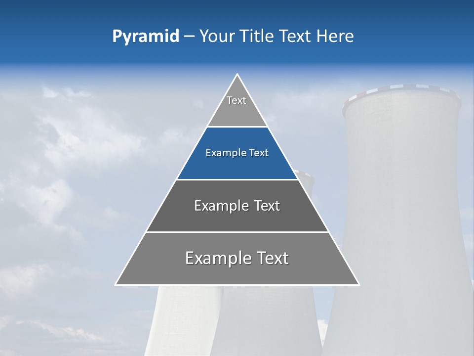 A Power Plant With Smoke Coming Out Of It PowerPoint Template