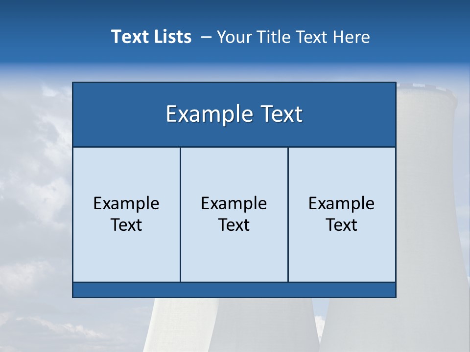 A Power Plant With Smoke Coming Out Of It PowerPoint Template