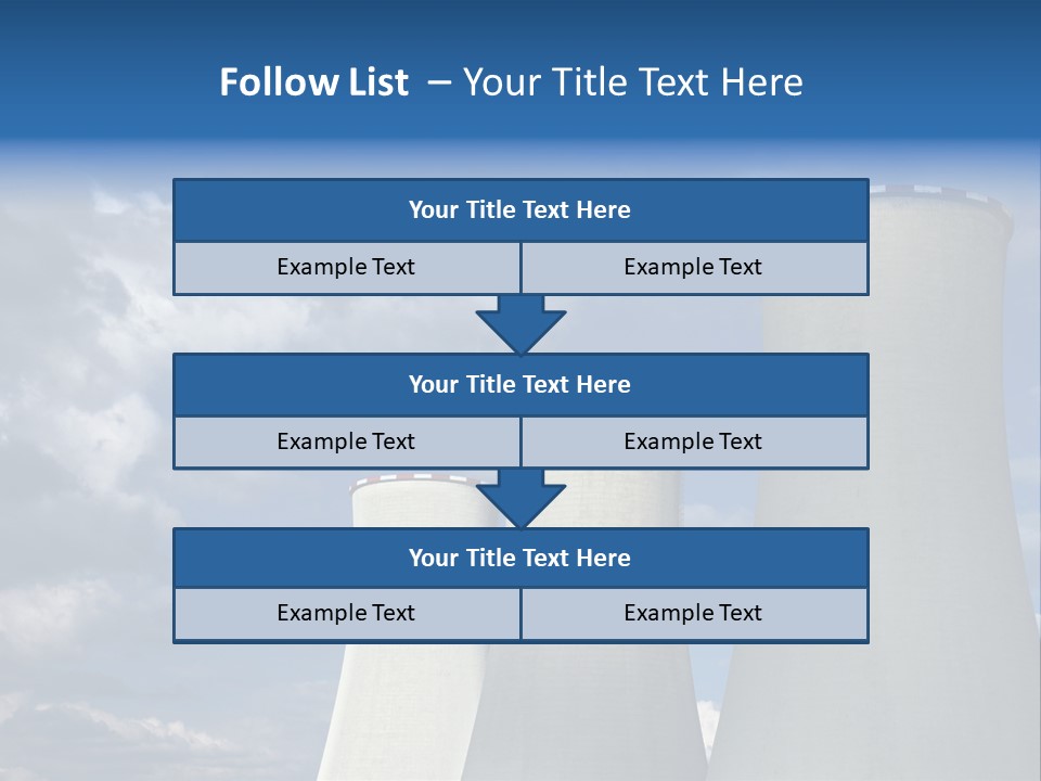 A Power Plant With Smoke Coming Out Of It PowerPoint Template
