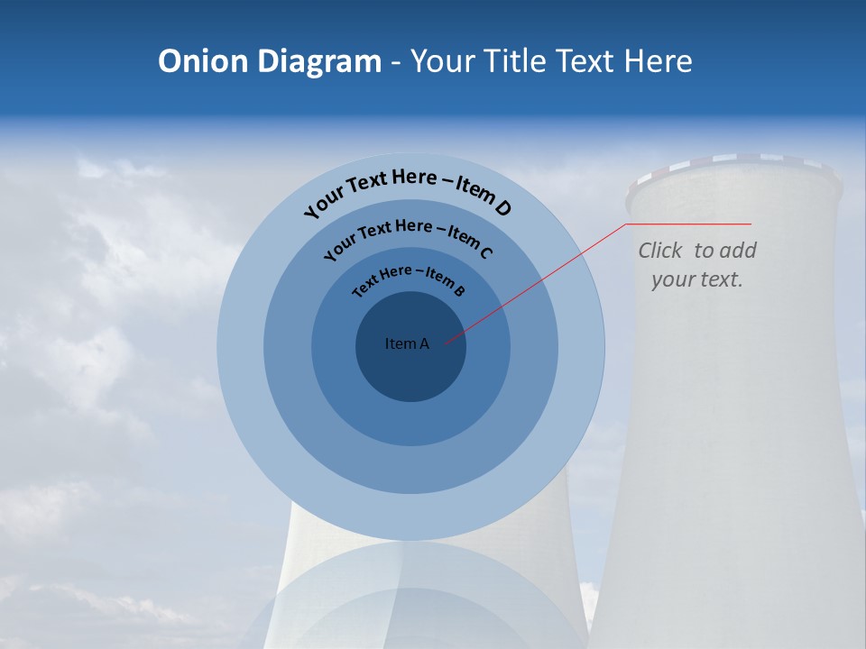 A Power Plant With Smoke Coming Out Of It PowerPoint Template