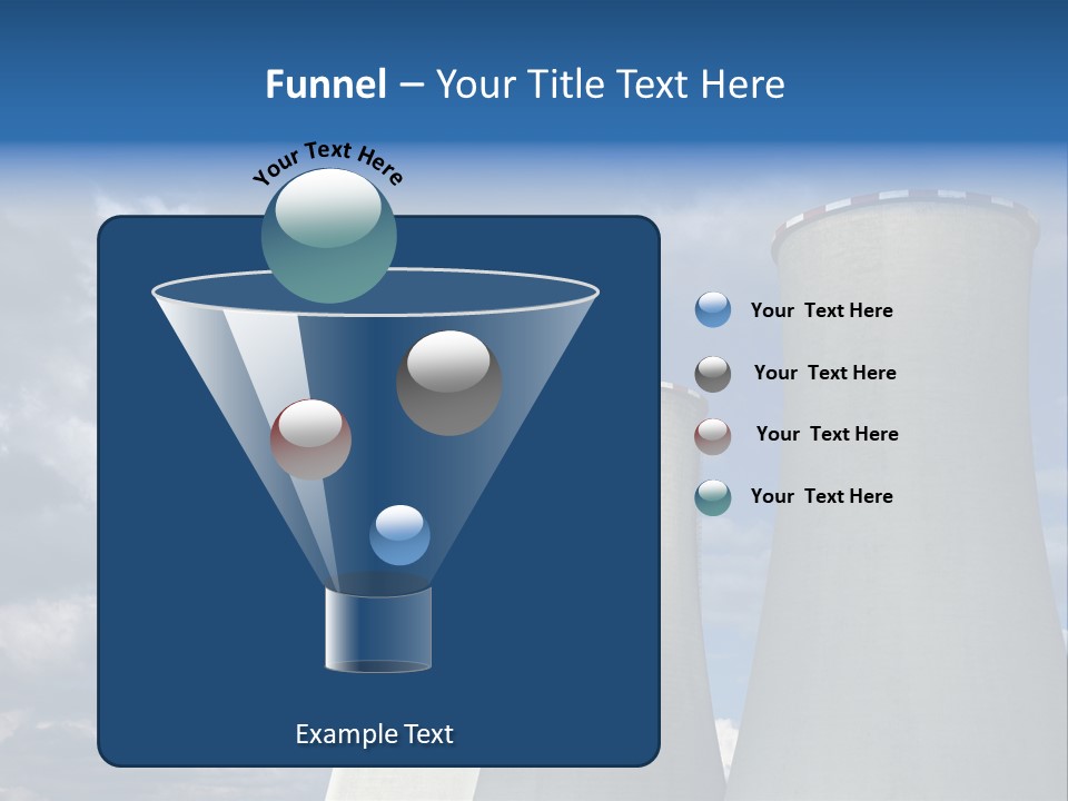 A Power Plant With Smoke Coming Out Of It PowerPoint Template