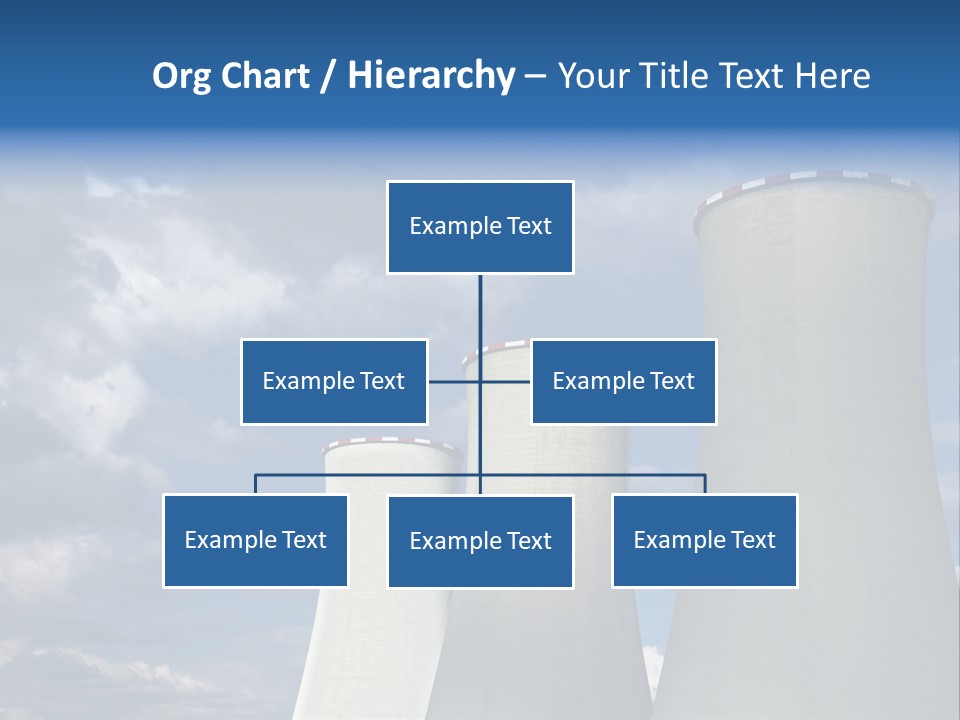 A Power Plant With Smoke Coming Out Of It PowerPoint Template