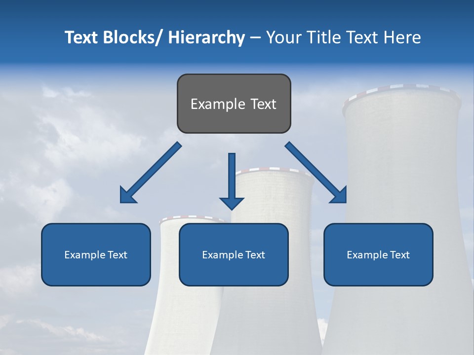 A Power Plant With Smoke Coming Out Of It PowerPoint Template