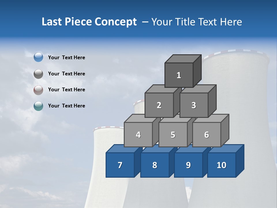 A Power Plant With Smoke Coming Out Of It PowerPoint Template