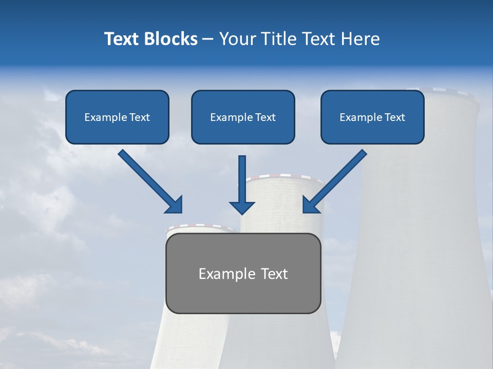 A Power Plant With Smoke Coming Out Of It PowerPoint Template