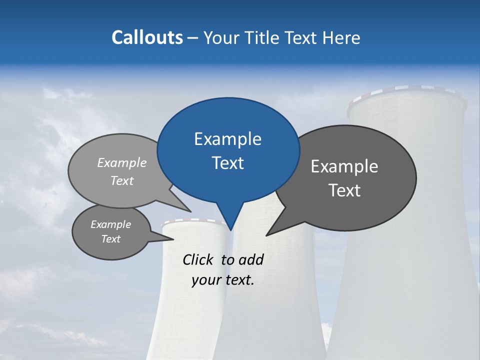 A Power Plant With Smoke Coming Out Of It PowerPoint Template