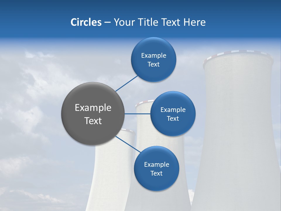 A Power Plant With Smoke Coming Out Of It PowerPoint Template