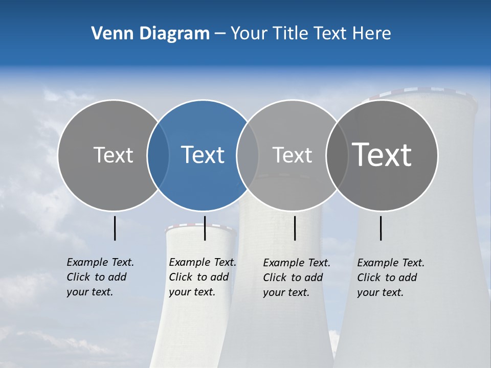 A Power Plant With Smoke Coming Out Of It PowerPoint Template