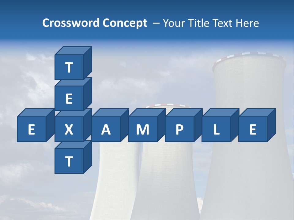 A Power Plant With Smoke Coming Out Of It PowerPoint Template