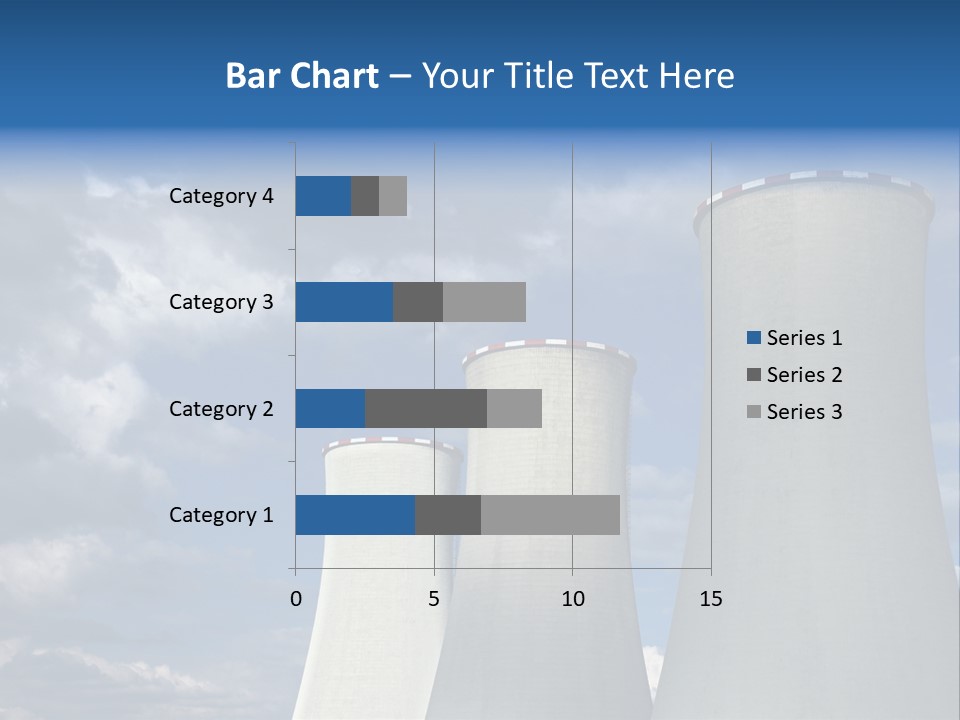 A Power Plant With Smoke Coming Out Of It PowerPoint Template