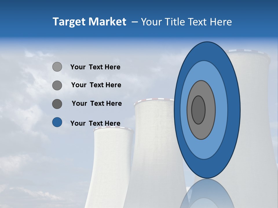 A Power Plant With Smoke Coming Out Of It PowerPoint Template