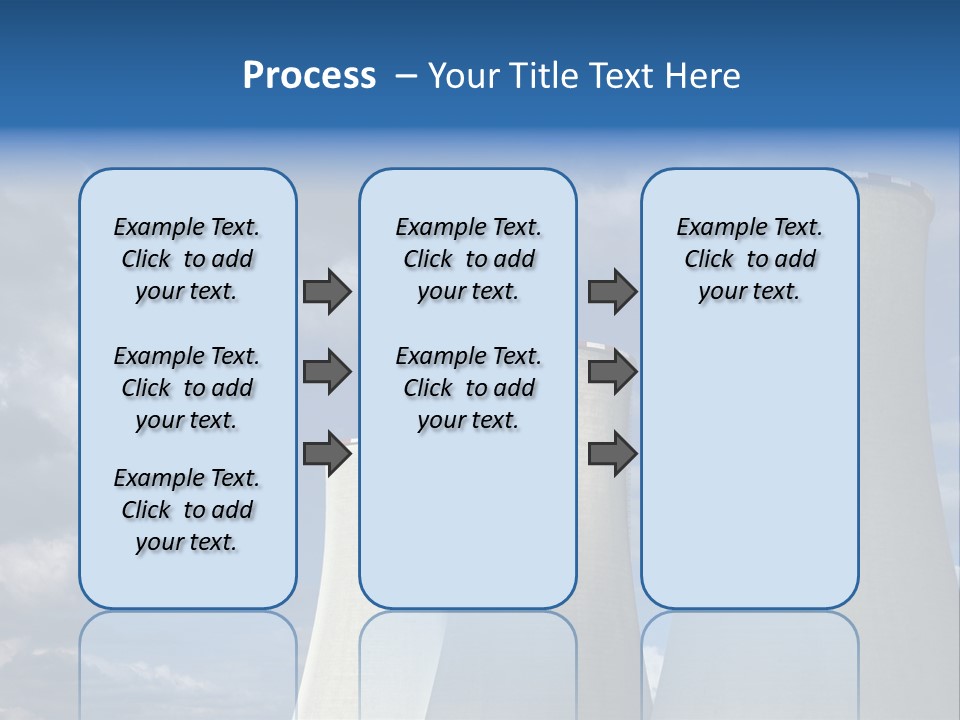 A Power Plant With Smoke Coming Out Of It PowerPoint Template