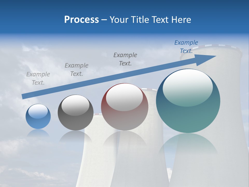 A Power Plant With Smoke Coming Out Of It PowerPoint Template