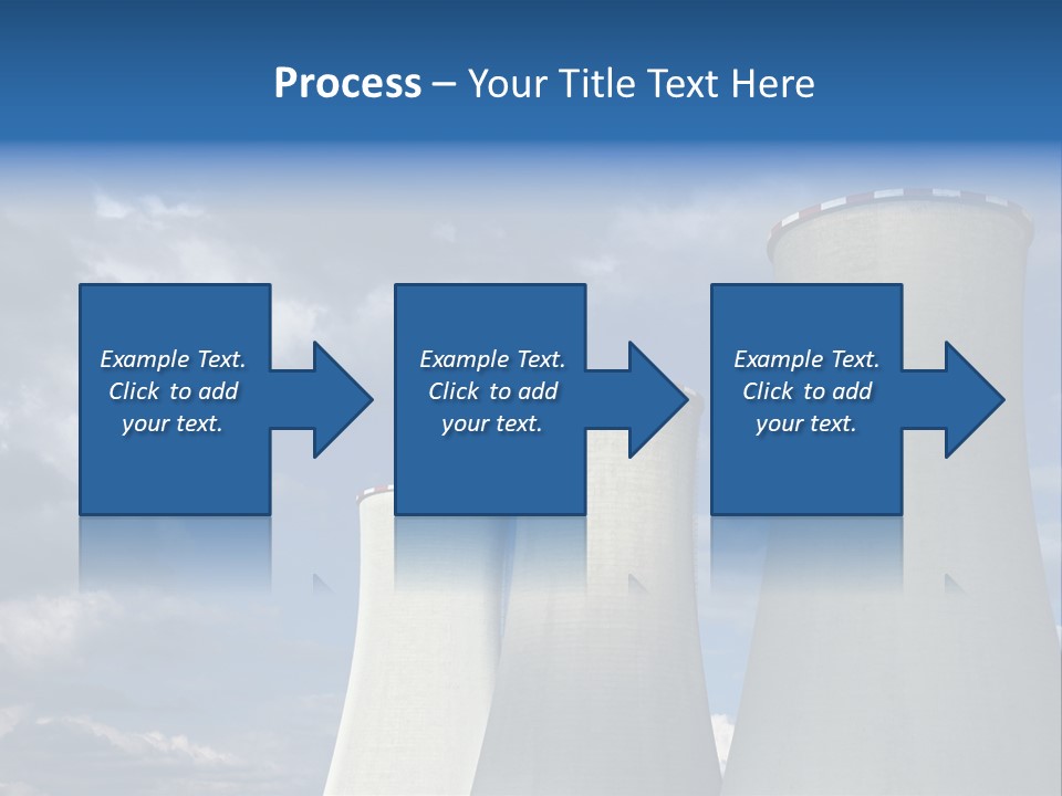 A Power Plant With Smoke Coming Out Of It PowerPoint Template