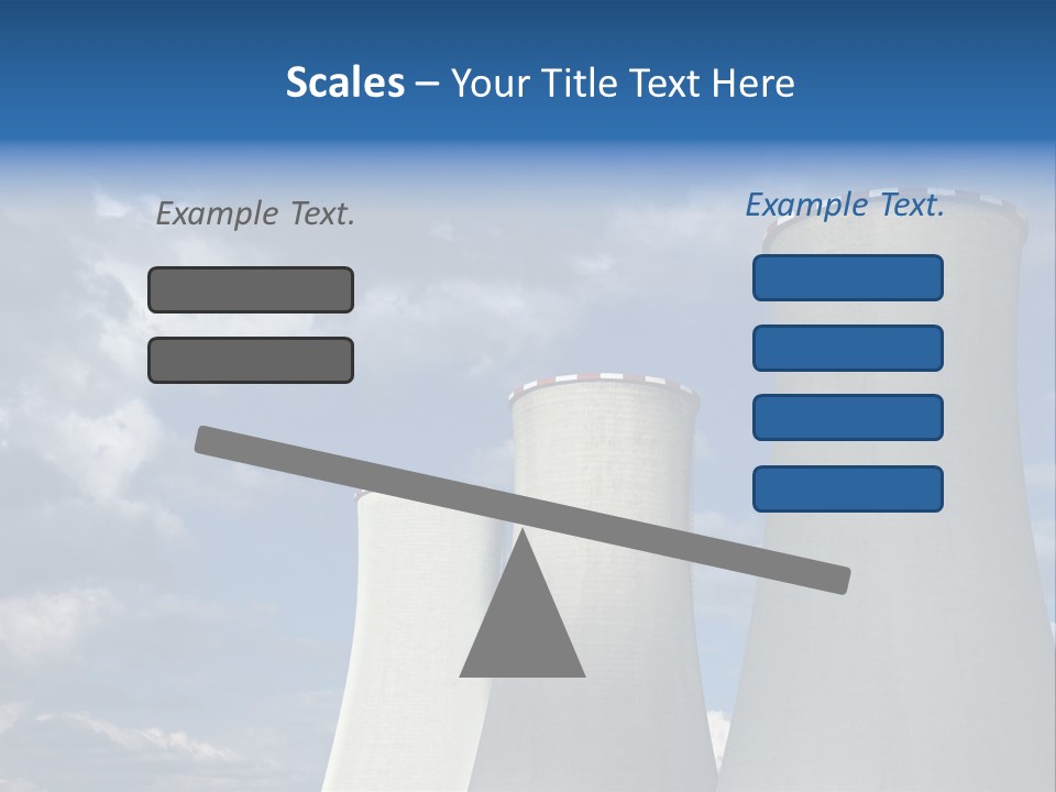 A Power Plant With Smoke Coming Out Of It PowerPoint Template