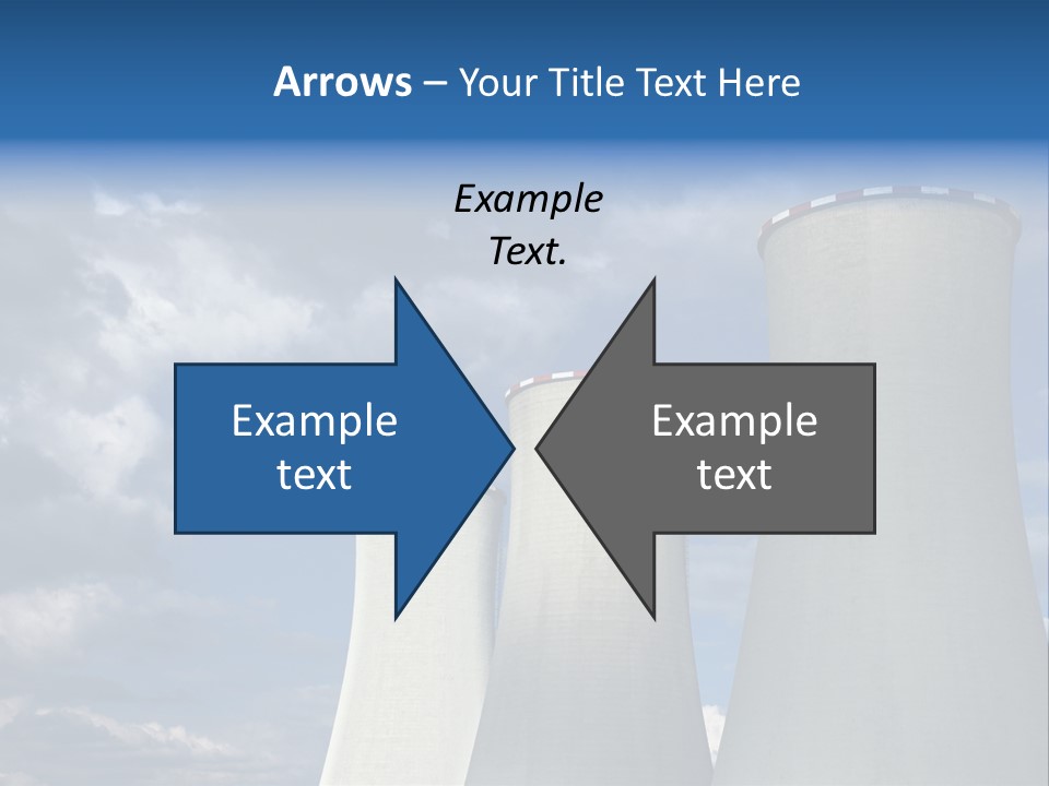 A Power Plant With Smoke Coming Out Of It PowerPoint Template