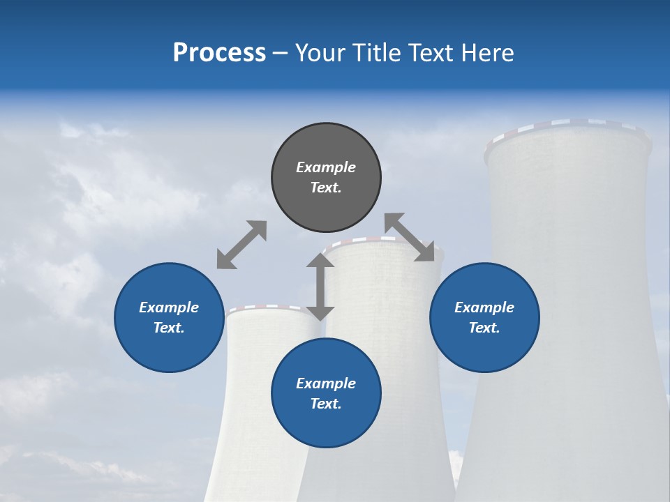 A Power Plant With Smoke Coming Out Of It PowerPoint Template