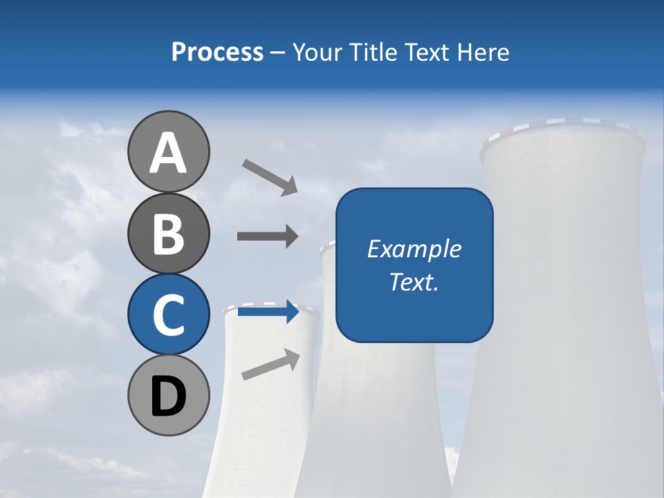 A Power Plant With Smoke Coming Out Of It PowerPoint Template