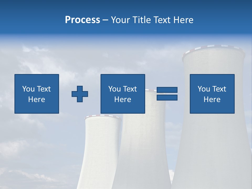 A Power Plant With Smoke Coming Out Of It PowerPoint Template