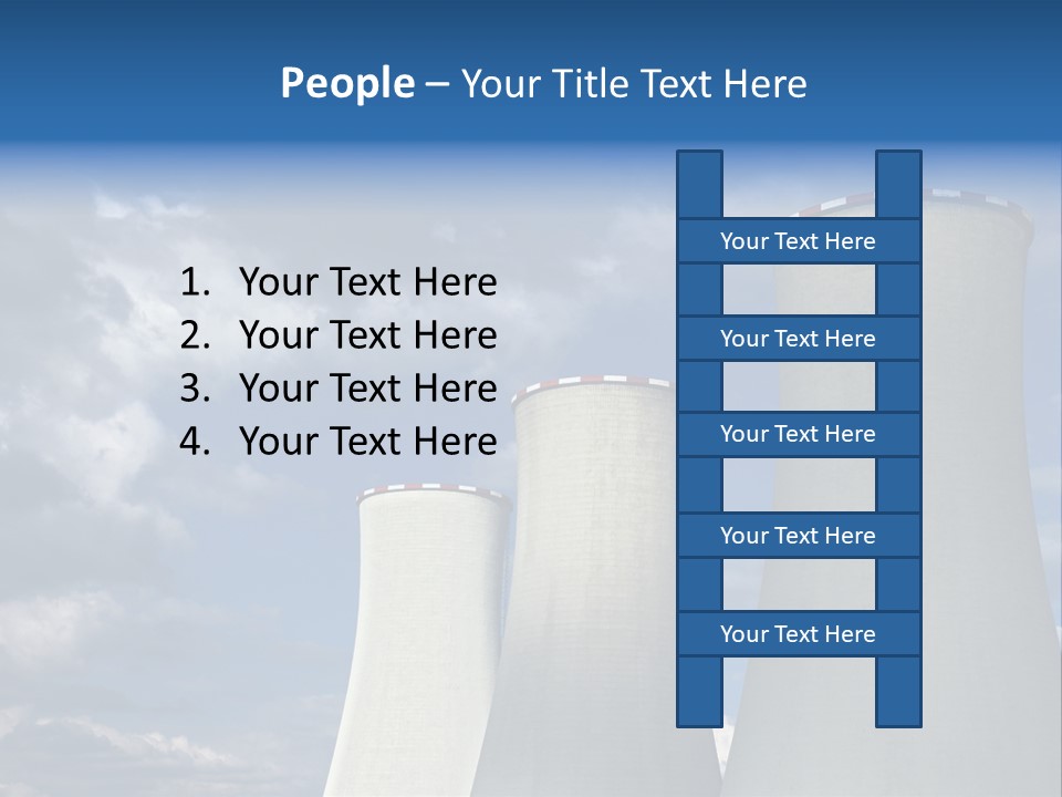 A Power Plant With Smoke Coming Out Of It PowerPoint Template