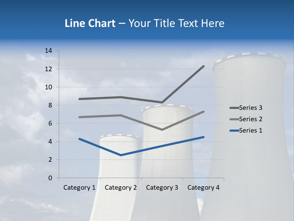 A Power Plant With Smoke Coming Out Of It PowerPoint Template