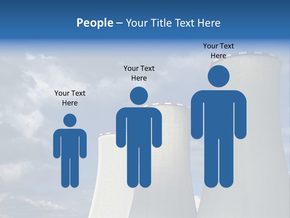 A Power Plant With Smoke Coming Out Of It PowerPoint Template