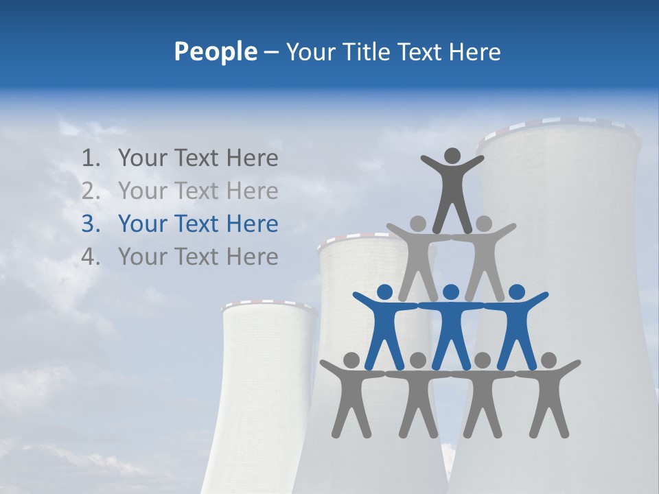 A Power Plant With Smoke Coming Out Of It PowerPoint Template