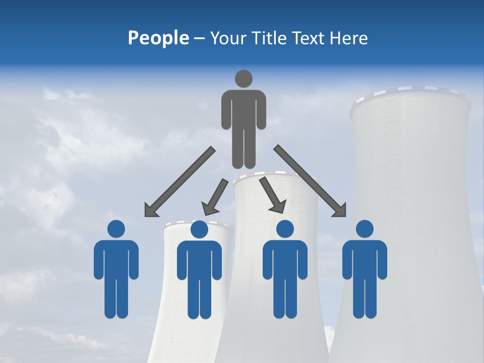 A Power Plant With Smoke Coming Out Of It PowerPoint Template