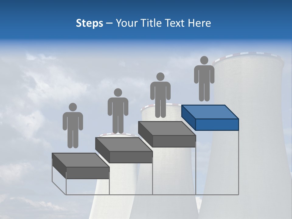 A Power Plant With Smoke Coming Out Of It PowerPoint Template