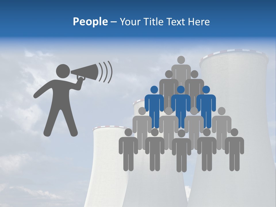 A Power Plant With Smoke Coming Out Of It PowerPoint Template