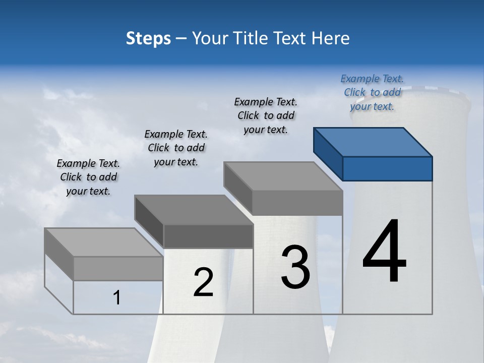 A Power Plant With Smoke Coming Out Of It PowerPoint Template