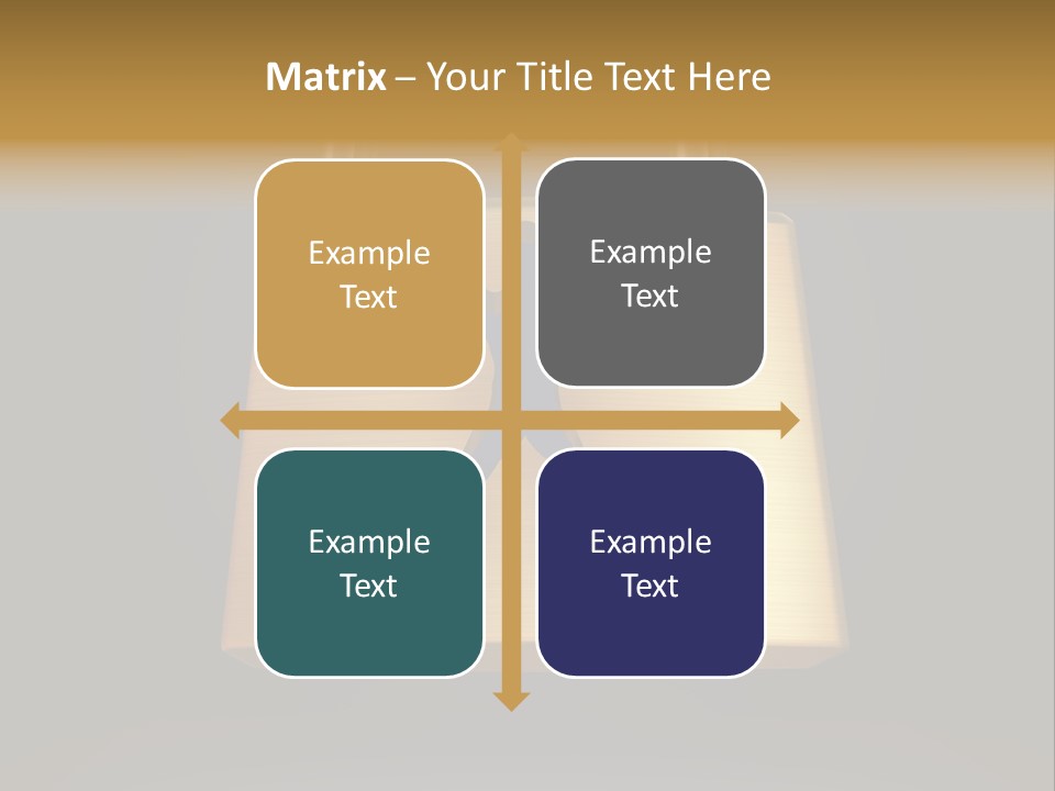 A Golden Padlock With A Man Standing On It PowerPoint Template