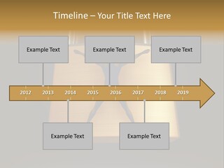 A Golden Padlock With A Man Standing On It PowerPoint Template