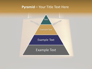 A Golden Padlock With A Man Standing On It PowerPoint Template